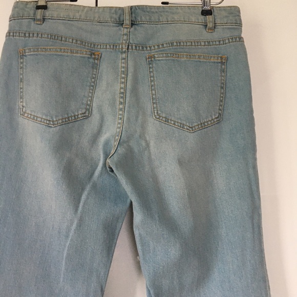 CLUB MONACO Light Wash Flare Denim Jeans Size 32 NWOT - Picture 10 of 11